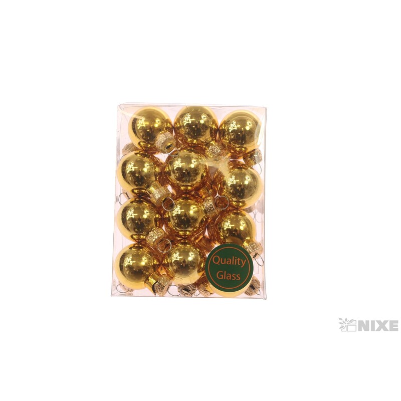 KOULE ZÁVĚS 2,5cm 24ks*ZLATÁ