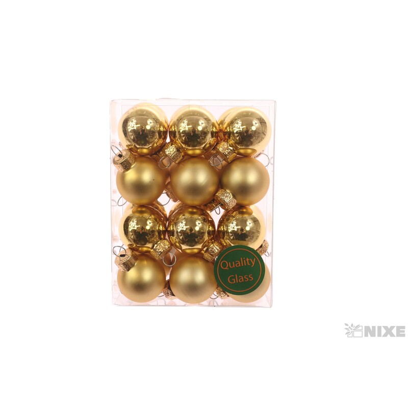 KOULE ZÁVĚS 2,5cm 24ks MIX*ZLATÁ