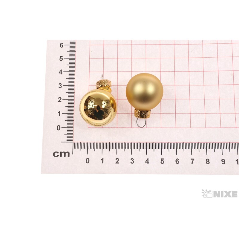 KOULE ZÁVĚS 2,5cm 24ks MIX*ZLATÁ