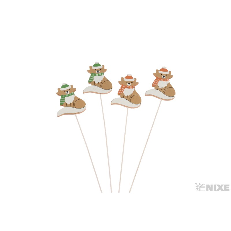 ZÁPICH LIŠKA 7x5x28cm 12ks*MIX BAREV