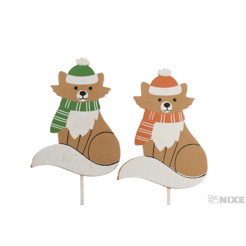 ZÁPICH LIŠKA 7x5x28cm 12ks*MIX BAREV