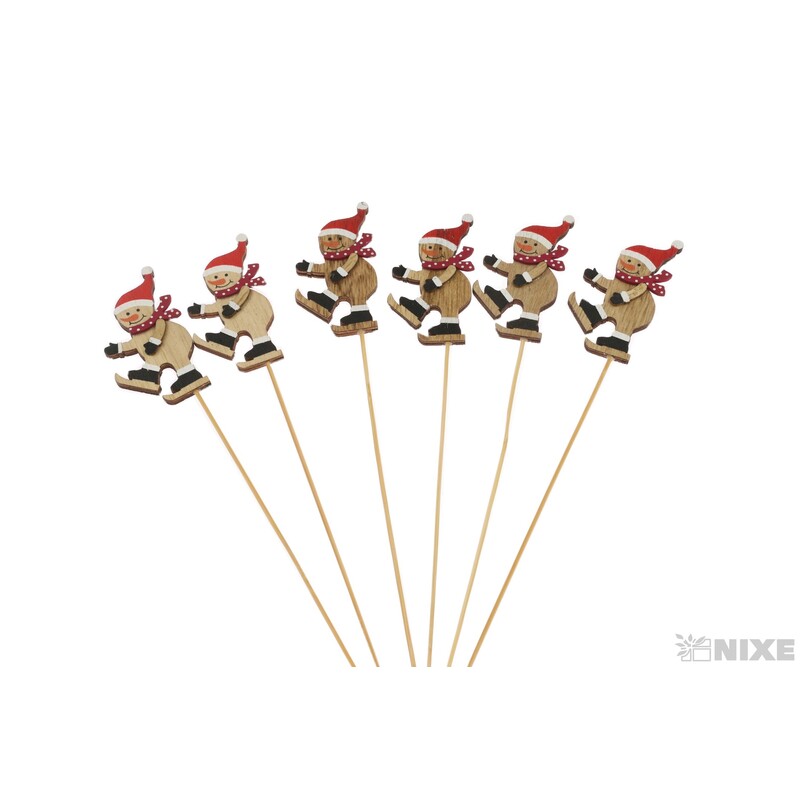 ZÁPICH SNĚHULÁK 8x4x28cm 12ks*MIX BAREV