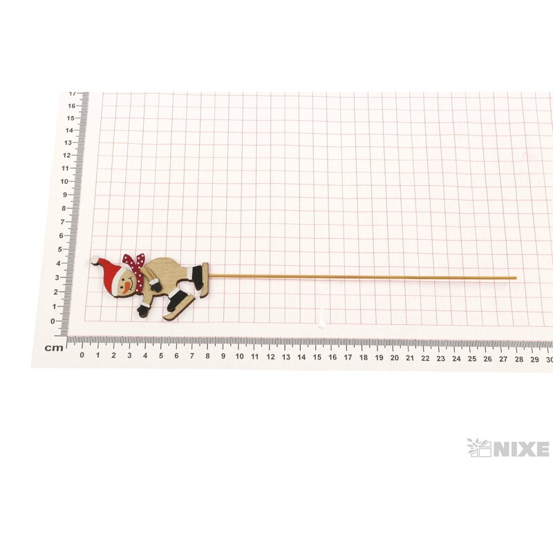 ZÁPICH SNĚHULÁK 8x4x28cm 12ks*MIX BAREV