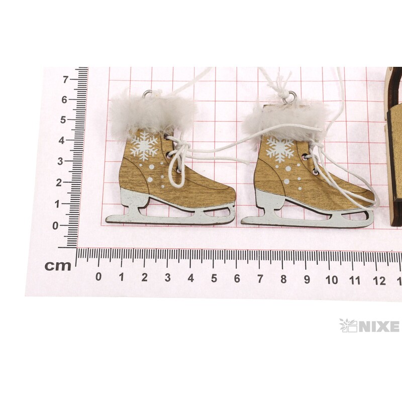 ZÁVĚS VÁNOCE D 5cm 6ks*ZLATÁ