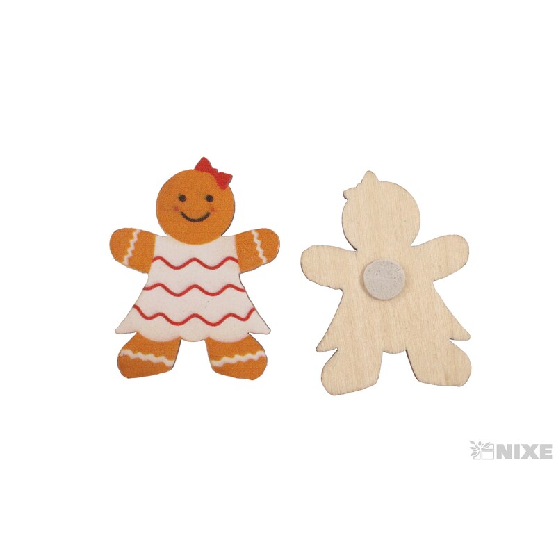 VÁNOCE NALEP 6ks 4,5x3cm*MIX BAREV