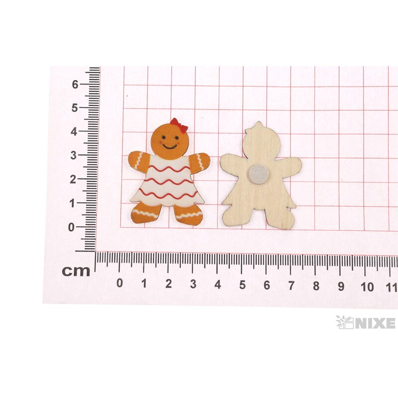 VÁNOCE NALEP 6ks 4,5x3cm*MIX BAREV