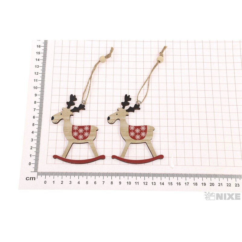 ZÁVĚS SOB D 6x9cm 2ks*PŘÍRODNÍ