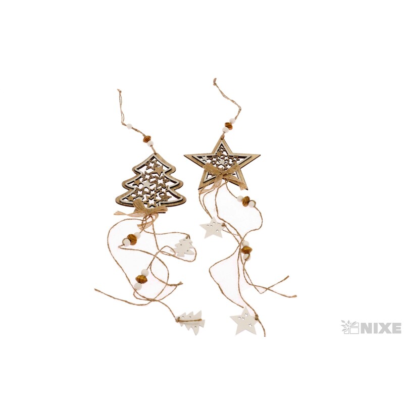 ZÁVĚS VÁNOCE D 12cm*MIX BAREV