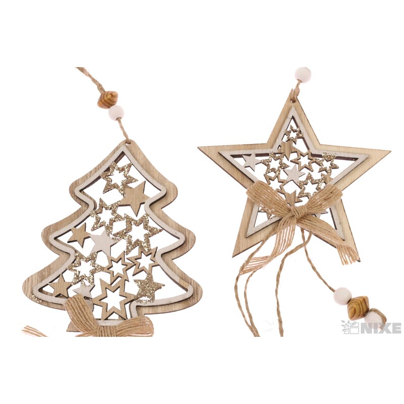 ZÁVĚS VÁNOCE D 12cm*MIX BAREV