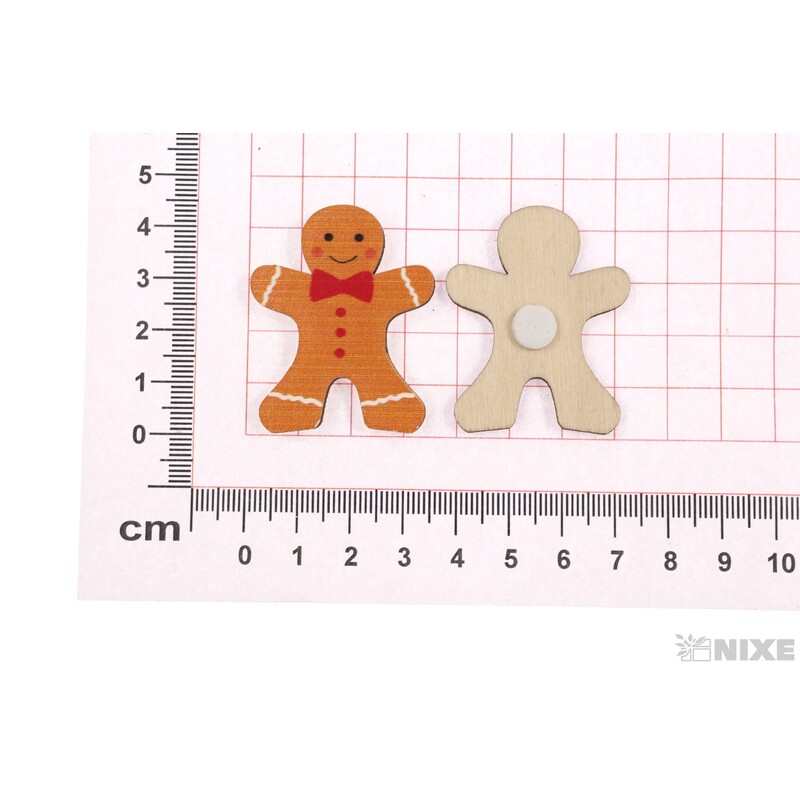 VÁNOCE NALEP 6ks 4,5x3cm*MIX BAREV