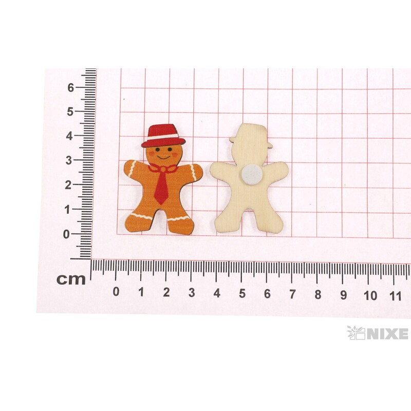 VÁNOCE NALEP 6ks 4,5x3cm*MIX BAREV