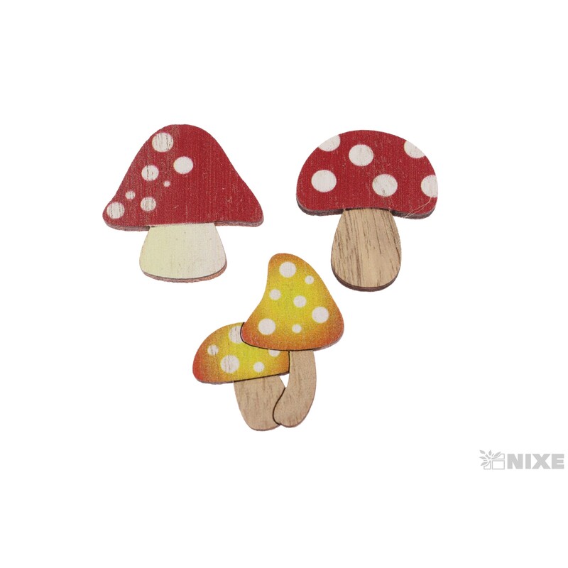 MUCHOMŮRKA D 3x3,5cm 9ks*