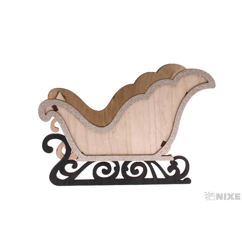 SÁŇKY DŘEVO 20cm*MIX BAREV