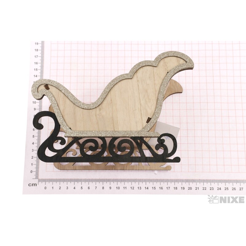 SÁŇKY DŘEVO 20cm*MIX BAREV