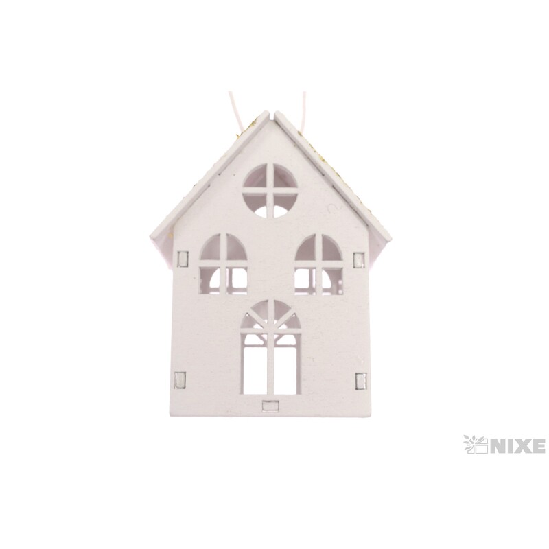 ZÁVĚS DOMEČEK 4x6cm*ZLATÁ V+