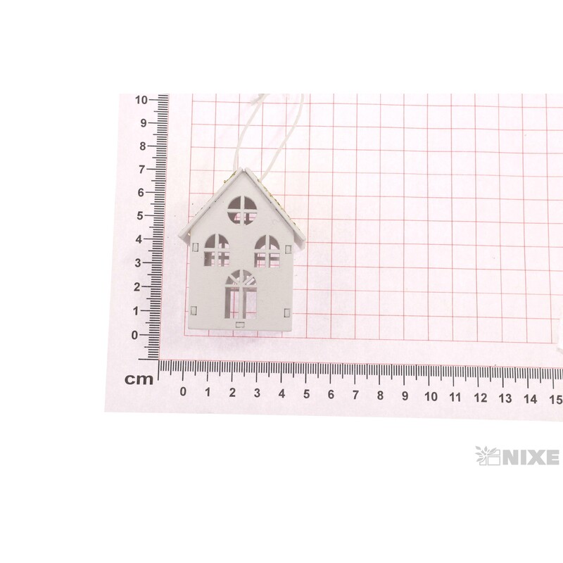 ZÁVĚS DOMEČEK 4x6cm*ZLATÁ V+