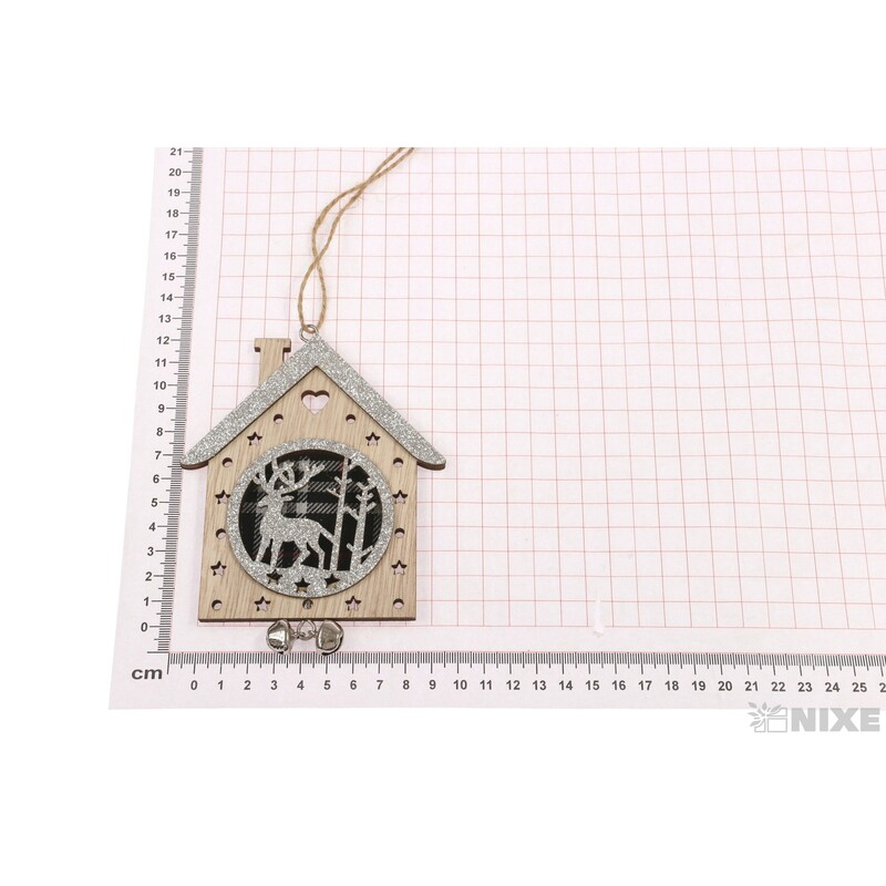 ZÁVĚS DOMEČEK 8x12cm*MIX BAREV