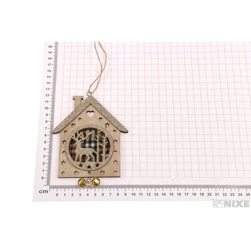 ZÁVĚS DOMEČEK 8x12cm*MIX BAREV