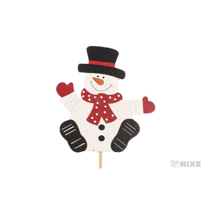 ZÁPICH SNĚHULÁK 7x8x27cm 4ks*MIX BAREV