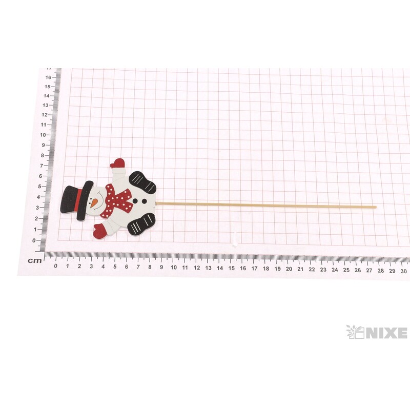 ZÁPICH SNĚHULÁK 7x8x27cm 4ks*MIX BAREV