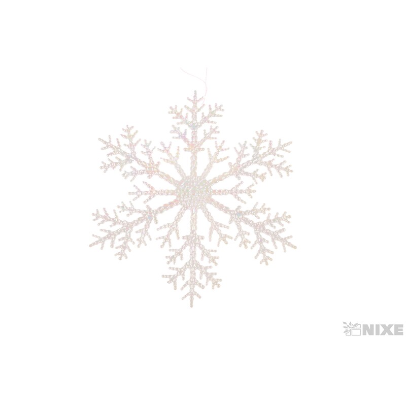 ZÁVĚS VLOČKA 21cm*BÍLÁ