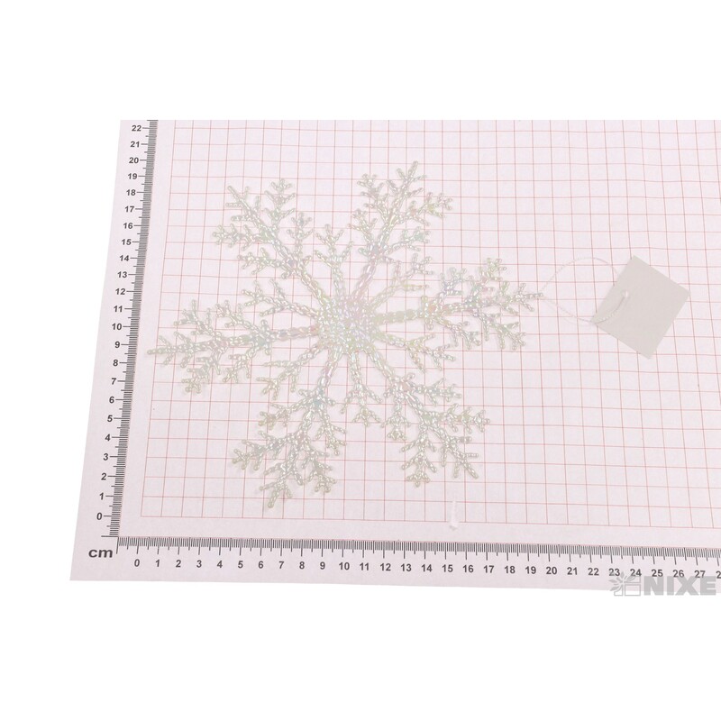 ZÁVĚS VLOČKA 21cm*BÍLÁ