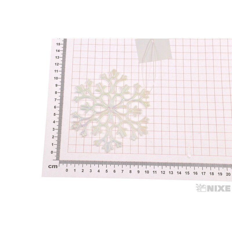 ZÁVĚS VLOČKA 11cm*BÍLÁ