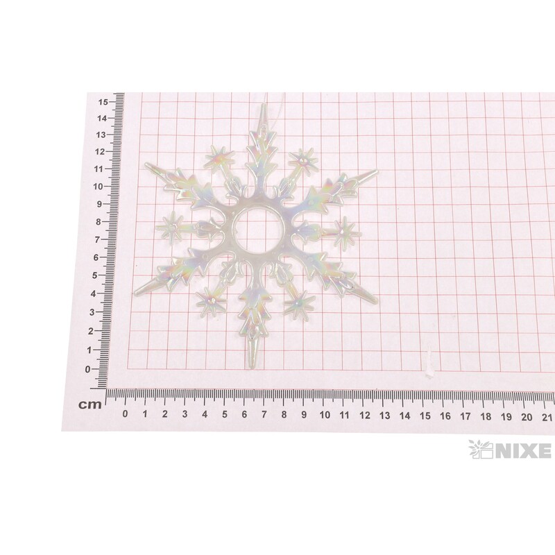 ZÁVĚS VLOČKA 14cm*BÍLÁ