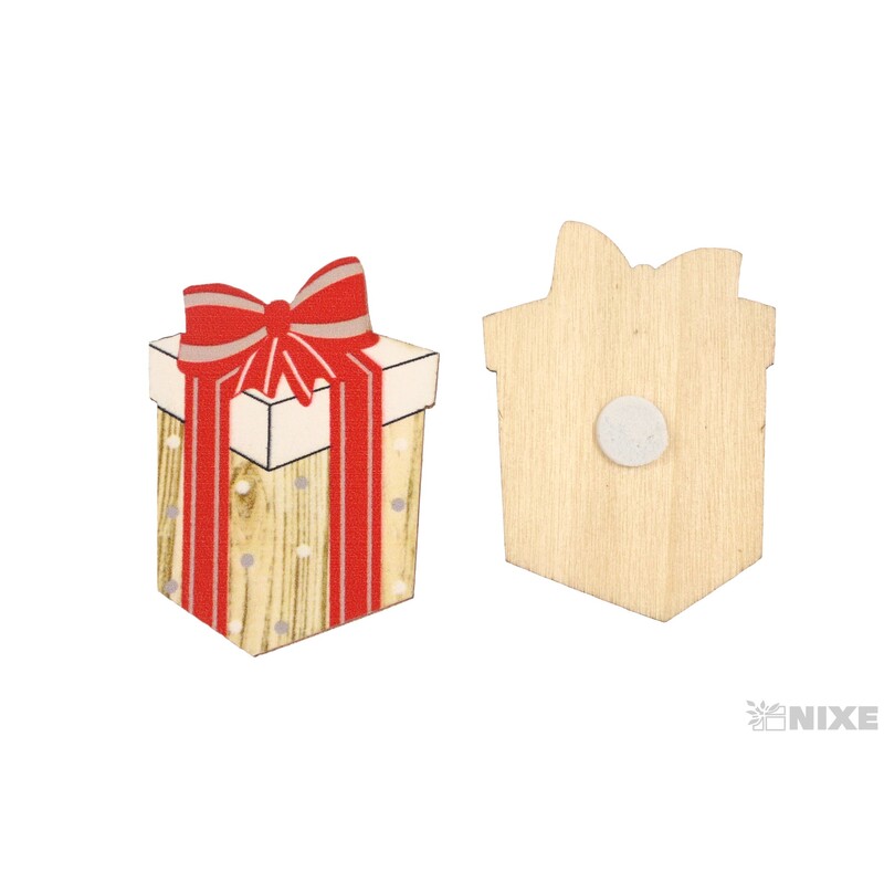 DÁREČKY NALEP 6ks 3x4cm*MIX BAREV