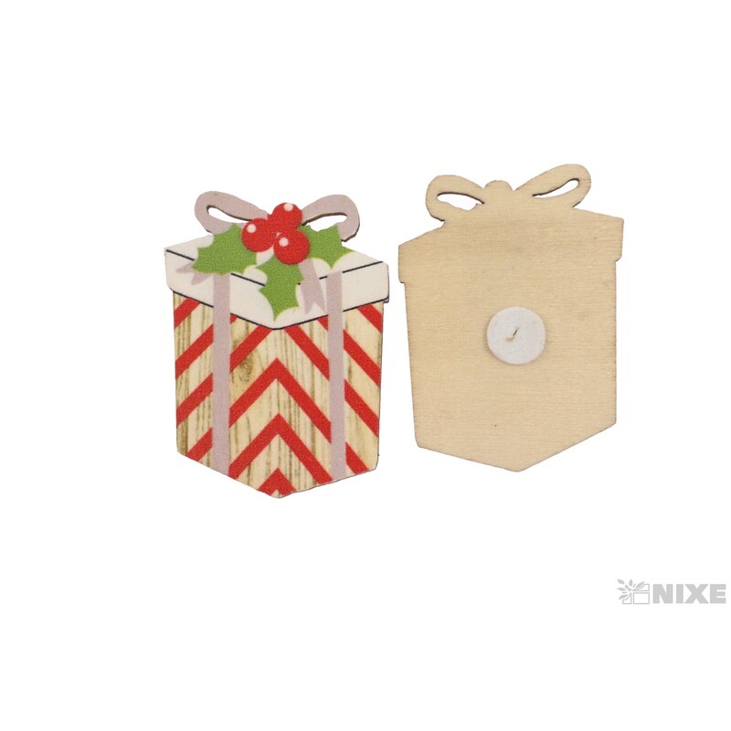 DÁREČKY NALEP 6ks 3x4cm*MIX BAREV