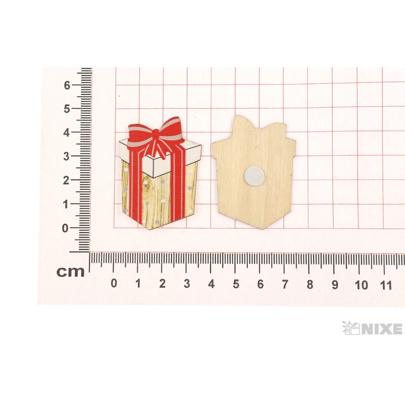 DÁREČKY NALEP 6ks 3x4cm*MIX BAREV