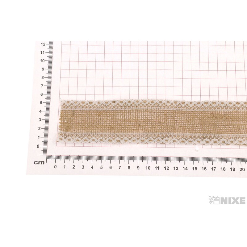STUHA JUTA KRAJKA 5cmx4,5m*PŘÍRODNÍ