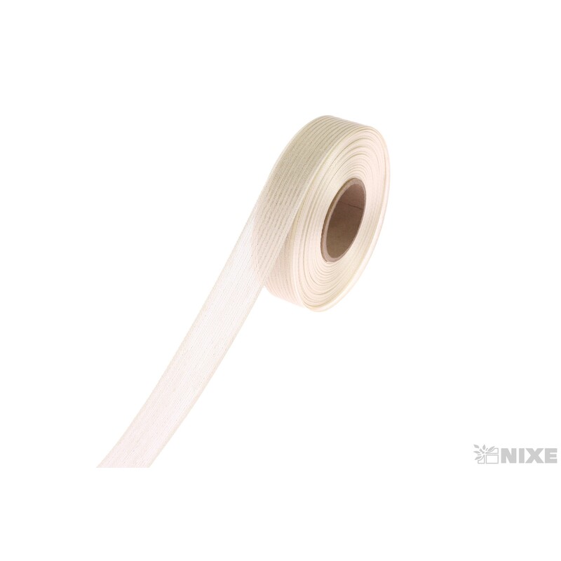 PLÁTNOVÁ STUHA MTP 25mmx25m*KRÉMOVÁ 108241