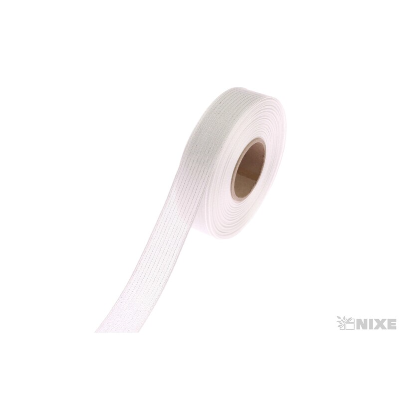 PLÁTNOVÁ STUHA MTP 25mmx25m*BÍLÁ 103100