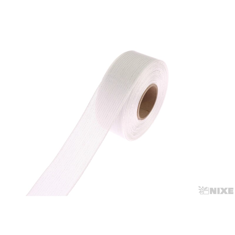 PLÁTNOVÁ STUHA MTP 40mmx25m*BÍLÁ 103100