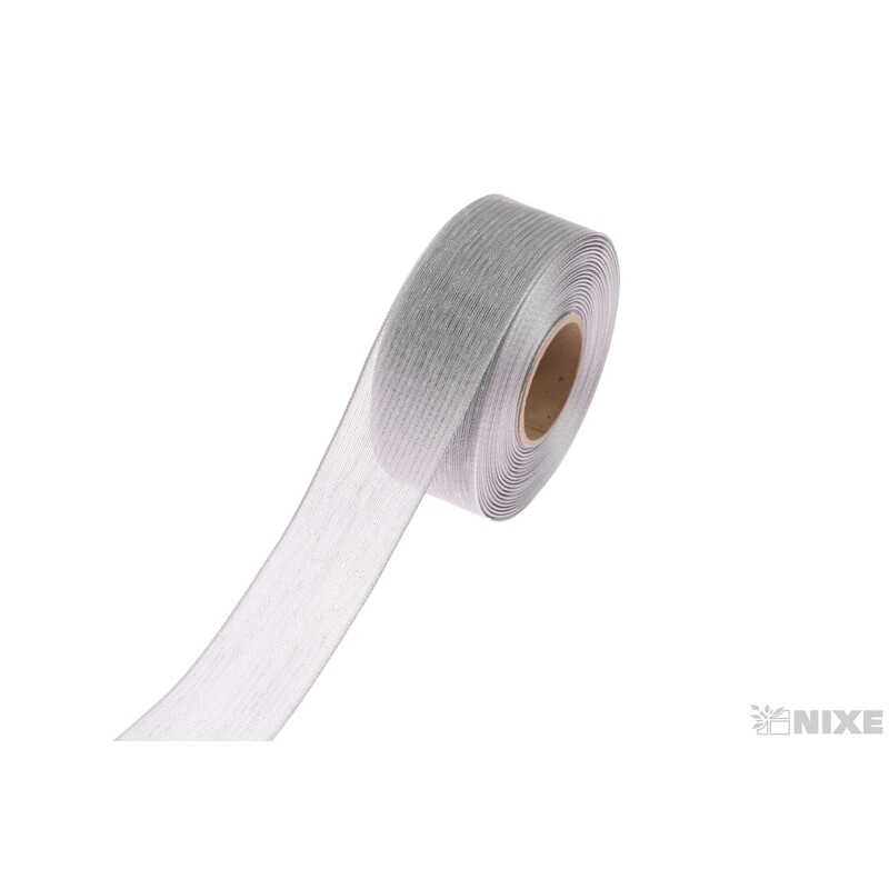 PLÁTNOVÁ STUHA MTP 40mmx25m*STŘÍBRNÁ 108841