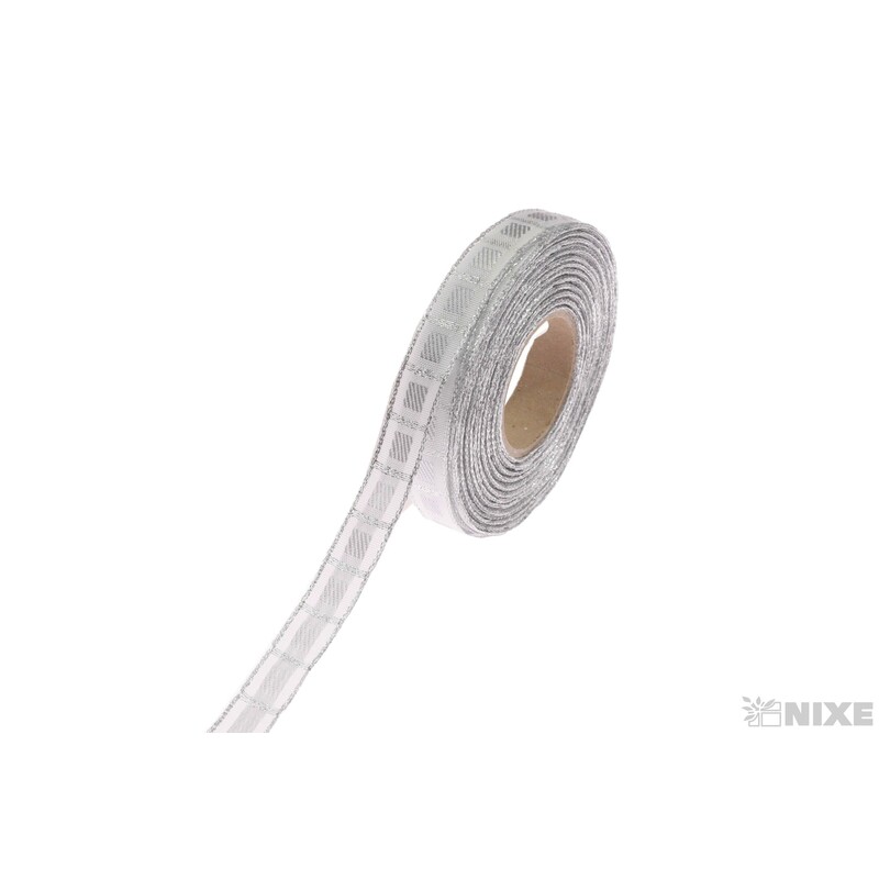 KOSTKOVÁ STUHA MTP 15mmx25m*STŘÍBRNÁ 416205