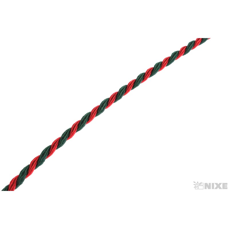 ŠŇŮRA 04mmx25m*ČERVENÁ-ZELENÁ 194311