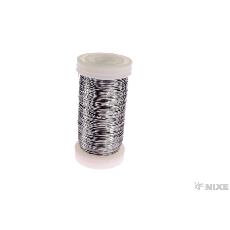 DRÁT MYRTOVÝ 0,35mm 100g*STŘÍBRNÁ