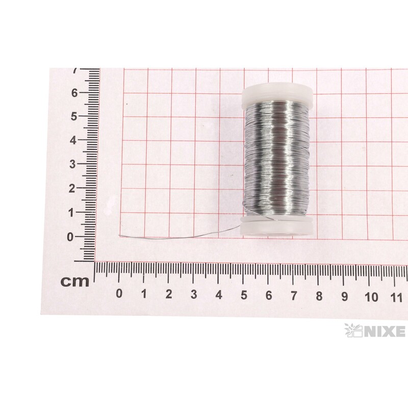 DRÁT MYRTOVÝ 0,35mm 100g*STŘÍBRNÁ