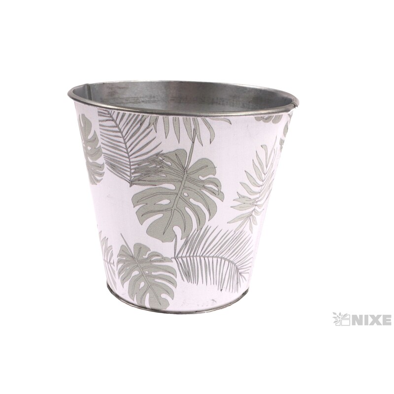 PLECHOVÝ OBAL MONSTERA 13x12cm*MIX BAREV