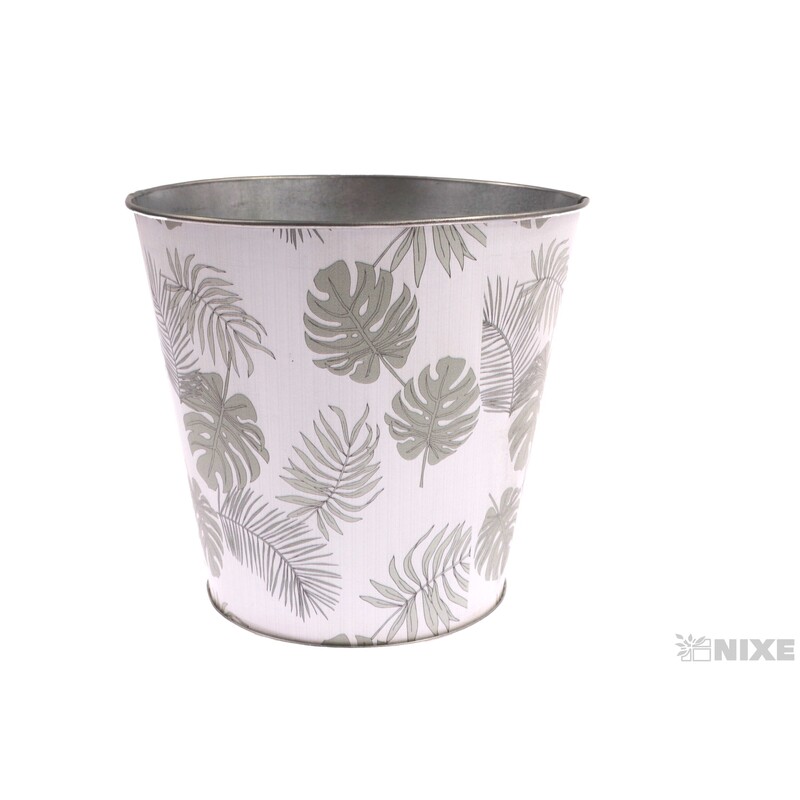 PLECHOVÝ OBAL MONSTERA 18x17cm*MIX BAREV