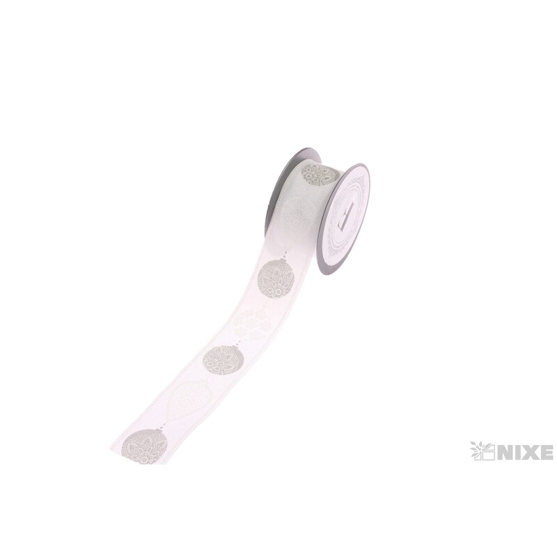 STUHA VÁNOCE 50mmx5m*BÍLÁ+STŘÍBRNÁ