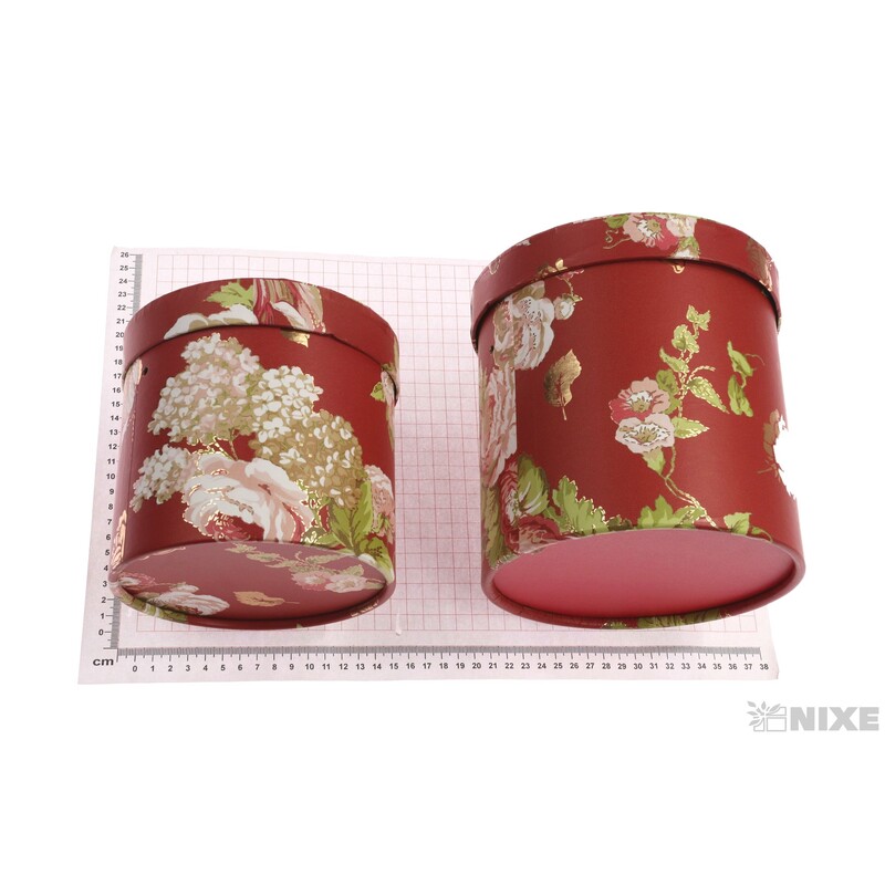 KVĚTINOVÝ BOX 3ks pr. 19x22cm 17x15 15x14*MIX BAREV