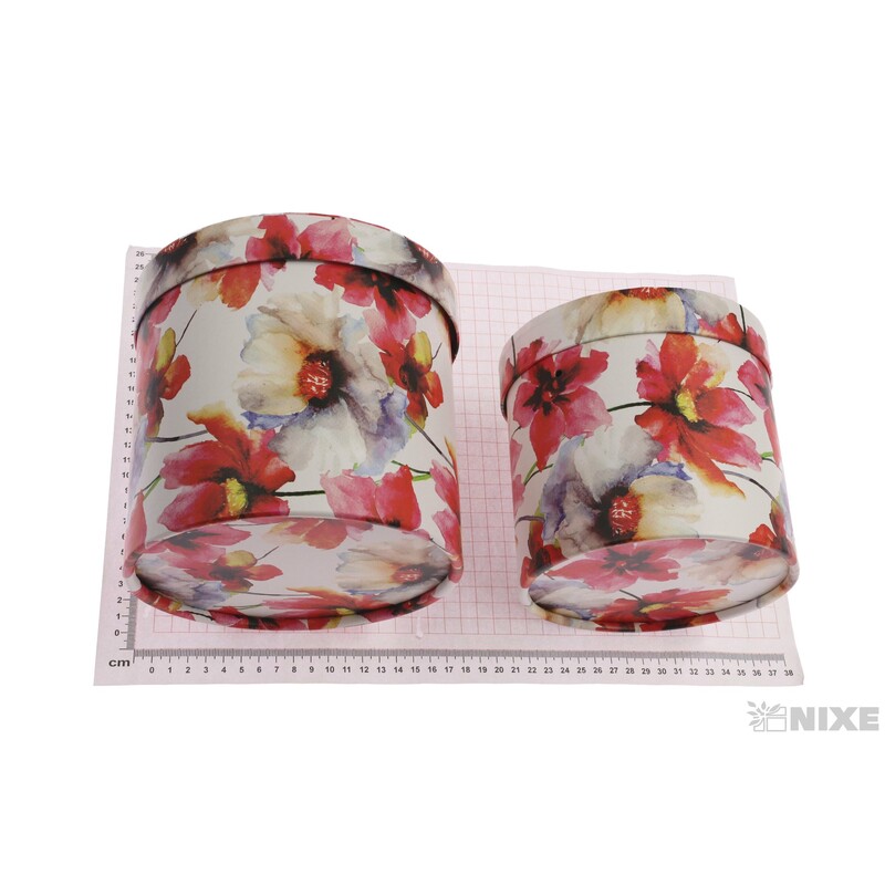 KVĚTINOVÝ BOX 3ks pr. 19x22cm 17x15 15x14*MIX BAREV