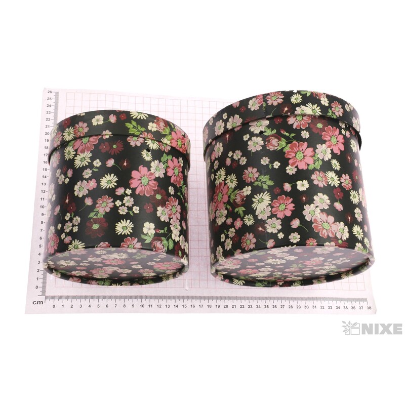 KVĚTINOVÝ BOX 3ks pr. 19x22cm 17x15 15x14*MIX BAREV