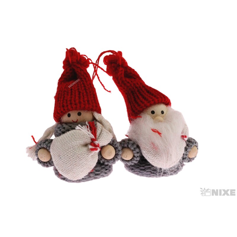 ZÁVĚS VÁNOCE 3x8cm*MIX BAREV