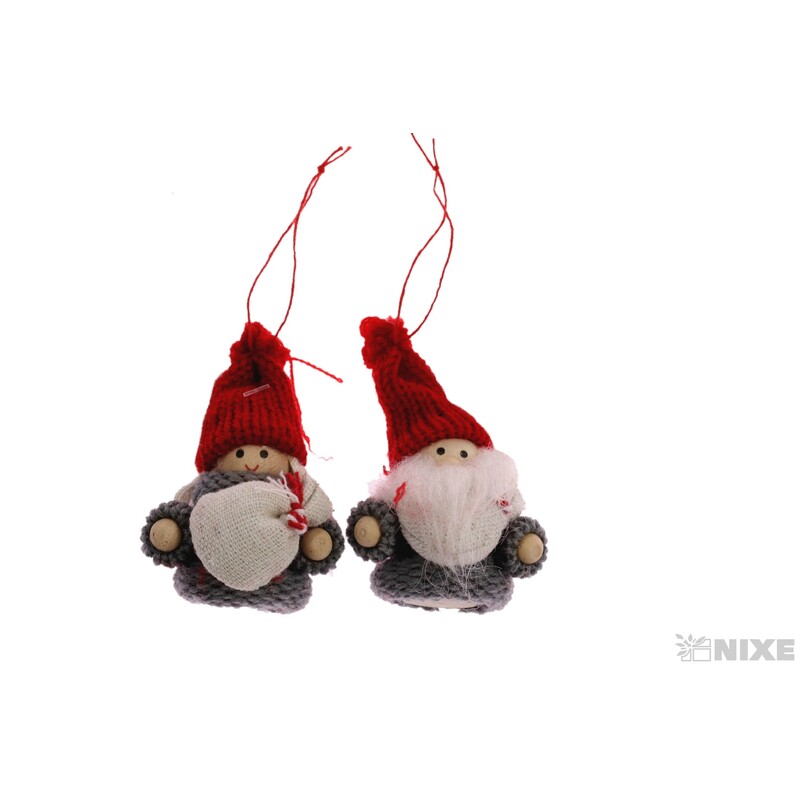 ZÁVĚS VÁNOCE 3x8cm*MIX BAREV