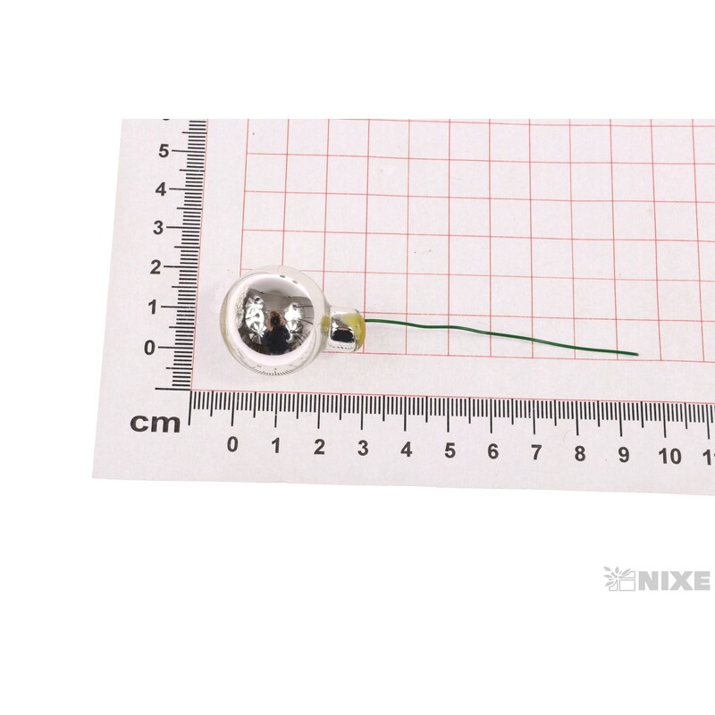 KOULE NA DR. 2,5x10,5cm 144ks MAT*STŘÍBRNÁ