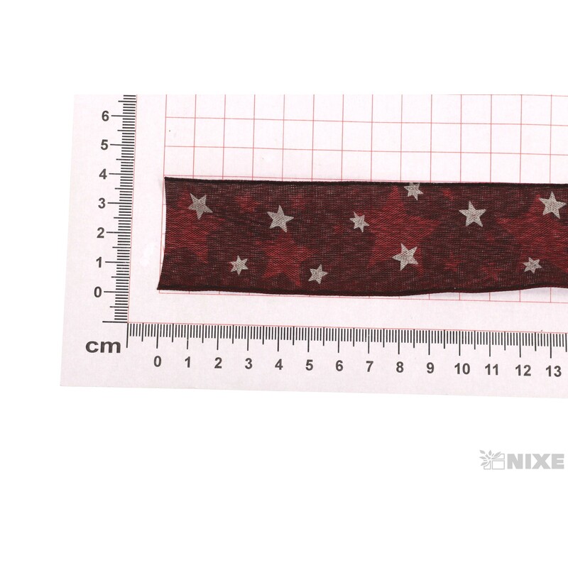 NOBARA 9258 40mmx20m*BORDOVÁ+STŘÍBRNÁ